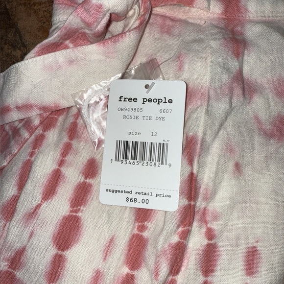 Free People Rosie Tie Dye Wrap Mini Skirt NWT - Picture 6 of 9